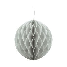 Kula Bibułowa Dekoracyjna Jasnoszara 20 cm