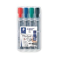 Marker do tablic flipchart Staedtler Lumocolor, okrągły, 4 kolory w etui