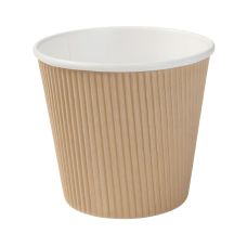 Kubek papierowy karbowany dwuwarstwowy na zupę 500 ml średnica 115 mm 25 sztuk