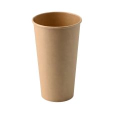 Kubek papierowy kraft z dyspersją 550 ml średnica 90 mm brązowy 50 sztuk
