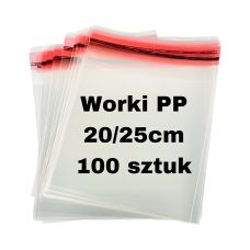 Worek foliowy polipropylenowy z klapką i odpowietrzeniem 20x25 cm (100 szt.)