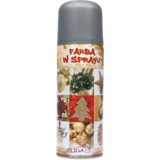 Farba w sprayu srebrna ALIGA 250 ml do dekoracji i renowacji
