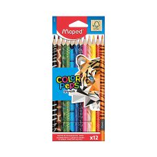 Kredki Olówkowe Maped Color'Peps Animals trójkątne 12 sztuk