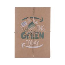 Zeszyt ECONOVO z recyklingu A5 32 kartki 70gsm 2 sztuki naturalny kolor