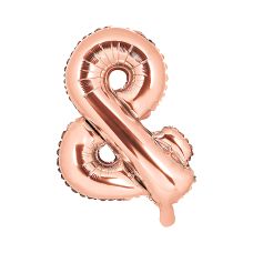 Balon Foliowy Ampersand & Różowe Złoto 35 cm