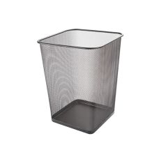 Kosz Na Śmieci Q-Connect Office Set, Metalowy, 18L, Czarny