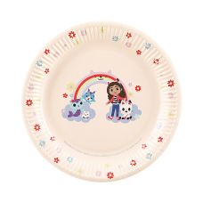 Talerzyki papierowe Koci Domek Gabi mix 23 cm (opakowanie 6 sztuk)