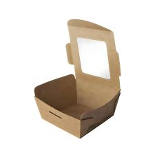 Pojemnik z oknem PLA PURE 350ml 4,5 x 9 x 9 cm 40 sztuk