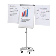 Flipchart mobilny FRANKEN, 68x110cm, tablica suchoś. -magn., z wyciąganymi ramionami