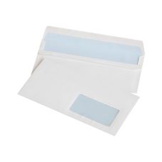 Koperty samoklejące z okienkiem Office Products DL 110x220mm 75g białe