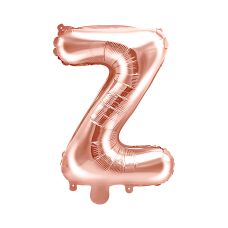 Balon Foliowy Litera "Z" Różowe Złoto 35cm