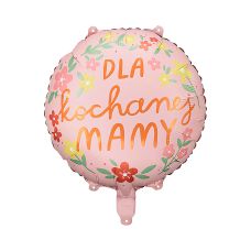 Balon Foliowy "Dla Kochanej Mamy" Matowy Mix Kolorów 45 cm