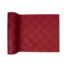 Bieżnik papierowy PREMIUM w rolce burgundowy wzór Rhombus 40 cm x 24 m 1 szt