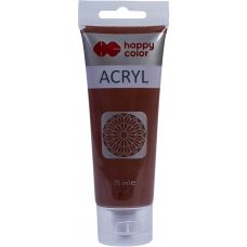 Farba Akrylowa Brązowa Happy Color 75ml do Drewna Szkła Metalu