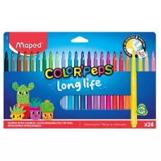 Flamastry Niewysychające Long Life 24 Kolory
