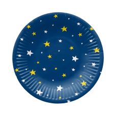 Talerze papierowe okrągłe Starlit 18 cm 8 sztuk
