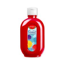 Farba plakatowa KEYROAD, czerwona, butelka, 300 ml