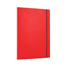 Teczka z gumką OFFICE PRODUCTS z polipropylenu A4 do 15 mm 3-skrzydłowa czerwona