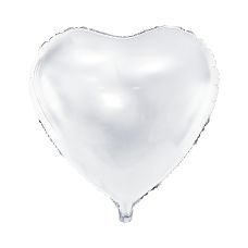 Balon Foliowy Serce Biały 61 cm