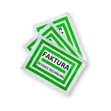 Przylga kurierska C5 z nadrukiem FAKTURA/INVOICE/RECHNUNG op. 100 szt.