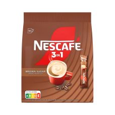 Kawa NESCAFE 3in1, brown sugar, torba, 165g
