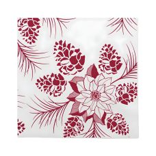 Serwetki papierowe premium a'la len wzór Poinsettia 40 x 40 cm 50 sztuk