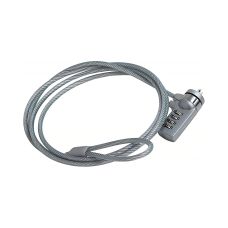Blokada Kablowa Q-Connect, Do Monitora/Laptopa, Na Zamek Szyfrowy, 1,8M, Szara