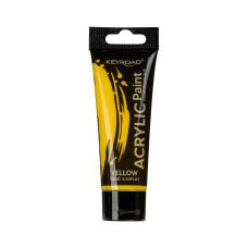 Farba akrylowa KEYROAD żółta w tubce 75ml do malowania hobbystycznego i dekoracyjnego
