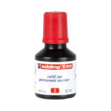 Tusz do uzupełniania markerów permanentnych e-T 25 EDDING czerwony 25 ml
