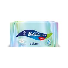 Chusteczki uniwersalne papierowe VELVET Balsam z kremowym zapachem 3-warstwowe białe 70 listków