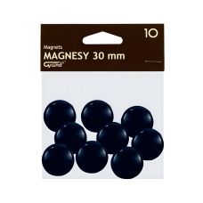 Magnes 30mm GRAND, czarny, 10 sztuk