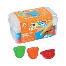 Kredki Misiaki BABY CARIOCA kuferek 48 szt. dla dzieci od 1 roku