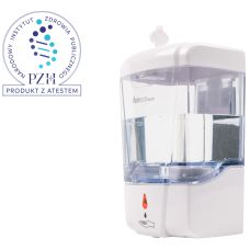Automatyczny Dozownik do Środków Dezynfekcyjnych Bezdotykowy 700 ml JET Biało-Transparentny