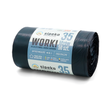 Worki na śmieci LDPE 35L mocne 50 sztuk czarne