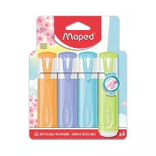 Zakreślacz Classic New Pastel mix kolorów 4 sztuki w kartonowym etui