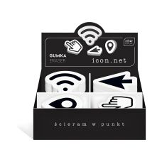 Gumka do ścierania Interdruk Icon.net 20 sztuk