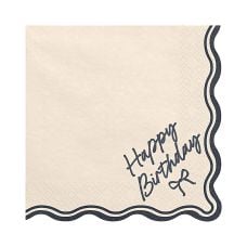 Serwetki papierowe Happy Birthday Kokarda 33x33 cm 2-warstwowe 12 szt.