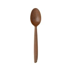 Łyżki jednorazowe z włókien drzewnych REUSE ciemny brąz 18,5 cm 50 szt.