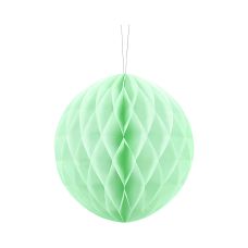 Kula bibułowa pistacjowa dekoracyjna 20 cm