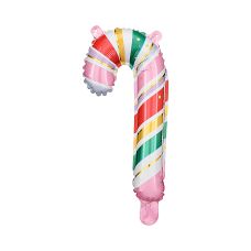Balon foliowy Cukrowa Laska 18.5x35 cm mix 5 szt.