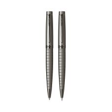 Zestaw długopis + ołówek Scrikss Honour 38 w eleganckim etui, kolor carbon gray