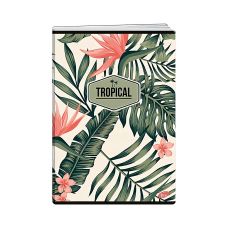 Zeszyt A5 80 Kartek w Kratkę Miękka Okładka Tropical Elisa