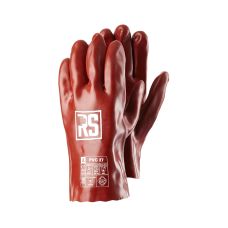 Rękawice chemiczne RS PVC czerwone rozmiar 10 długość 27 cm