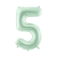 Balon Foliowy Cyfra 5 Zielony 72cm