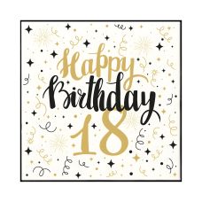 Serwetki premium birthday 18 40cmx40cm 50szt