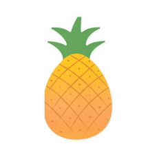 Serwetki Papierowe Dwuwarstwowe Ananas Żółto-Zielone 18.5x10.2 cm 20 sztuk