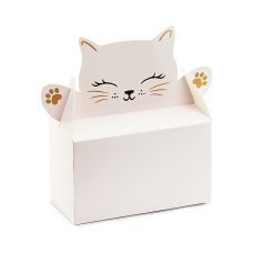 Ozdobne Pudełka na Ciasto Kotek 19,5x8x19 cm (6 szt.)