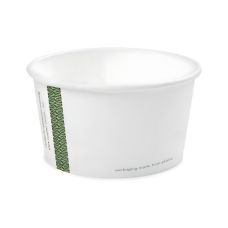 Pojemnik papierowy na zupy i desery 350 ml średnica 115 mm biały 25 sztuk
