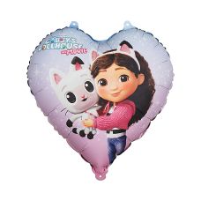Balon Foliowy Serce Koci Domek Gabi Mix Kolorów 35 cm