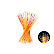 Pałeczki fluorescencyjne, mix kolorów, 20 cm, z łącznikami (1 op. / 100 szt.)
